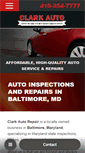 Mobile Screenshot of clark-auto-repair-baltimore.com